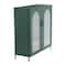 40&#x22; Dark Green Solstice Wide Metal Accent Cabinet